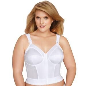 Exquisite Form‎ Beige Fully Front Close Wire Free Longline Posture Bra Size 36C